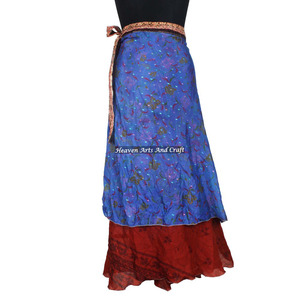100% Vintage <b>Silk</b> Sari Long Panel <b>Skirt</b> Online Wholesale Shop of Indian <b>Silk</b> Wrap Around <b>Skirts</b> Manufacturer Wholesaler - Product Image 1