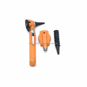 Set de Diagnóstico Veterinario con Otoscopio y Oftalmoscopio Naranja, Certificado CE, de Acero Inoxidable, Eléctrico y Duradero, para Examen de Oídos y Ojos de Animales - Product Image 3