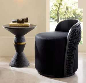 Mesa de Centro Redonda Moderna Favorita de la Familia, Base de Metal Contemporánea, Muebles Hechos a Mano para Sala de Estar, Diseño Decorativo - Product Image 3