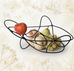 Unique Style Iron Metal Wire Fruit Basket Bowl <b>Storage</b> <b>Container</b> For Kitchen Tabletop Display Made in India - Product Image 1