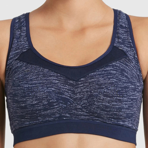 Soutien-gorge de sport respirant à maintien élevé et dos nu pour femme, idéal pour la gym, le fitness, le yoga et l'entraînement, coupe ajustée, avec logo frontal et technique de lavage. - Product Image 4