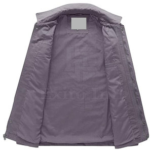 Veste d'hiver respirante pour homme, 100% coton, logo personnalisé sur le devant, vente chaude - Product Image 4