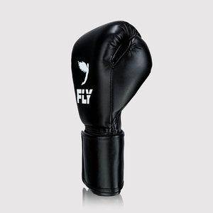 New Arrival Top Quality Black Fly Super Lace Boxing <b>Gloves</b> Professional Pro Punching Sparring & Training <b>Gloves</b> Genuine Leather - Product Image 2