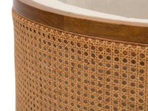 Fauteuil d'appoint moderne et durable en rotin avec rembourrage en mousse et structure en bois pour salon - Product Image 3