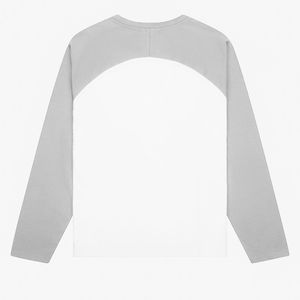 <b>Men's</b> Two Tone Cotton Long Sleeve <b>Shirt</b> Classic Crew Neck Casual Fashion Tee Custom Logo OEM ODM Bulk Supplier - Product Image 2