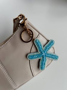 DIY Starfish Bead Embroidery Kit: Ocean <b>Keychain</b> Craft (PDF Instructions) - Product Image 1