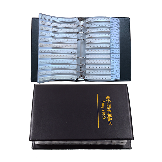 Chip SMD Capacitor Resistor Inductance Sample Component Book 0201 0402 0603 0805 1206