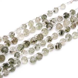 Perles d'onyx rutilé noir naturel facettées en forme d'oignon 7-9MM, perles de gemmes de rutile facettées en forme de goutte d'eau pour la fabrication de bijoux, 8 pouces - Product Image 6