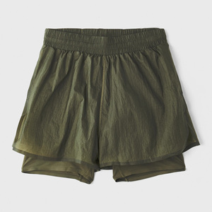 Shorts de course et d'entraînement à double couche avec logo personnalisé et doublure intérieure – Fournisseur en gros - Product Image 1