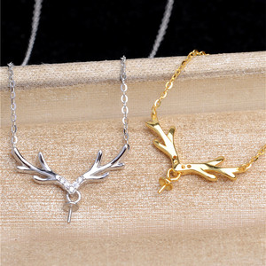 Base Vacía para Collar de Perlas, Plata S925, 8-10 mm, Diseño de Gota de Agua, 5597, Accesorios para Colgantes Personalizados - Product Image 2