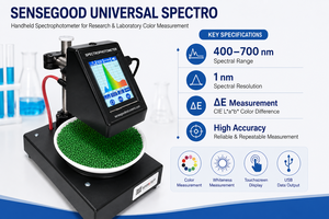 Spectrophotomètre de table portable, photomètre à faisceau LED, analyseur de couleurs à double écran tactile pour la recherche - Product Image 5