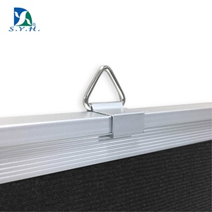 Tablero de notas de tela de terciopelo negro con borde de aluminio para organización y exhibición en la oficina - Product Image 3