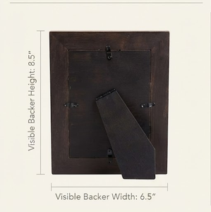 Wood Photo <b>Frame</b> Rectangular Classic <b>Design</b> Vertical <b>Wall</b> Mount - Product Image 3