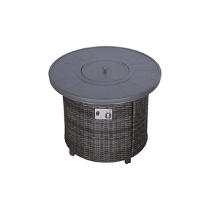 25\" H X 32\" W Aluminum <b>Propane</b> Outdoor <b>Fire</b> <b>Pit</b> Table - Product Image 3