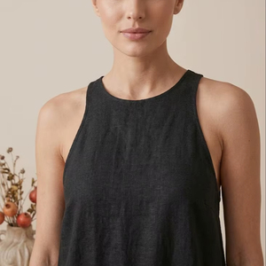 ชุดเดรสลำลองทำมืออย่างประณีต ปี 2026 ออกแบบเองได้ คอวี เปิดด้านหน้า แฟชั่นสำหรับงานปาร์ตี้ พร้อมเข็มขัด ขายส่ง - Product Image 1