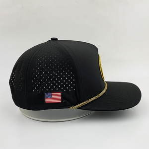 Gorras de Béisbol Deportivas Impermeables de 5 Paneles, Personalizadas por Fabricante Vietnamita, Transpirables, con Logotipo de Goma, Gorras de Golf con Cuerda - Product Image 3
