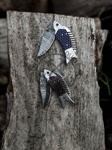 Nouveau couteau de poche artisanal en acier Damas, couteau pliant pour la pêche, couteau de chasse et de camping, cadeau personnalisé pour hommes et garçons d'honneur - Product Image 6