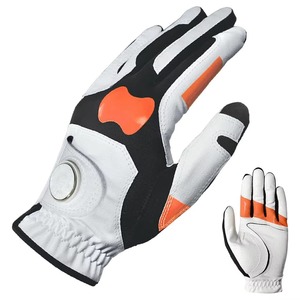 Gants de golf personnalisés en gros, qualité supérieure, en cuir véritable, imperméables, avec fermeture éclair et impression - Product Image 1