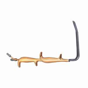 Retractor de Fibra Óptica Tebet para Cirugía Plástica, Doble Mango con Extremo Liso, Acero Inoxidable 18.5, para Cirugía General y de Senos - Product Image 1