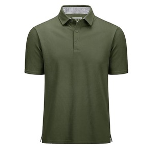 Nuevas Camisetas Polo para Hombre de 210g, 100% Algodón Casual, Suaves al Tacto, Transpirables, Cómodas, de Color Sólido y con Tres Botones - Product Image 1
