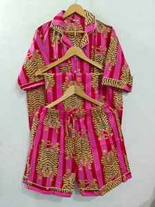 Pijamas de Seda para Mujer al por Mayor, Tallas Grandes, Dos Piezas, Ropa de Dormir, Ropa de Casa, Conjunto de Pijamas de Algodón de Manga Larga para Mujer - Product Image 2