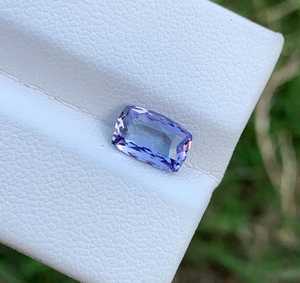 Zubeda Gems Natural Lavender Tanzanite <b>Cushion</b> Cut Cat's Eye Third Party Certified Eye Clean Loose Gemstone for Jewelry Making - Product Image 4