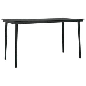 Ensemble de salle à manger de patio gris et noir, mobilier élégant pour l'aménagement extérieur - Product Image 6