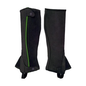 Heavy Duty Real Leather Horse Riding <b>Chaps</b> Equestrian <b>Half</b> <b>Chaps</b> Adjustable Outdoor Horseback Riding Protective Leg Wrap Gear - Product Image 5