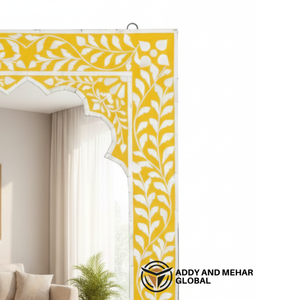 Handcrafted MDF Art Deco <b>Square</b> Wedding Wall <b>Mirror</b>-Elegant Eco-Friendly Decorative Wall Dcor - Product Image 3