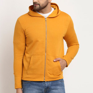 Plain Wholesale High Quality Heavyweight Breathable Design <b>Men</b> Zipper Hoodie 100% Cotton Fleece <b>Men's</b> Hoodies & Sweatshirts - Product Image 1