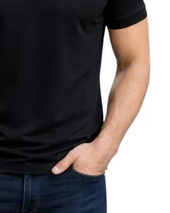 Polo en coton noir personnalisé pour homme avec col demi-zip, coupe ajustée, manches courtes, tenue décontractée d'été, fabricant OEM, approvisionnement en gros - Product Image 6