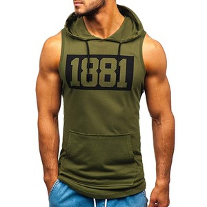 Débardeur de sport respirant à capuche pour homme, séchage rapide, idéal pour la course et le fitness en extérieur - Product Image 3