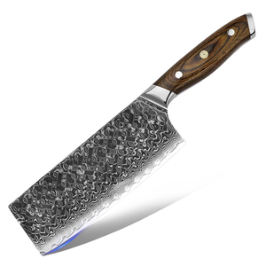 Damascus Steel <b>Knife</b> <b>Set</b> 7-Piece Wood Handle Polished Blade <b>Sharp</b> Chef <b>Knives</b> Stainless Steel 96-Layer Pattern - Product Image 4