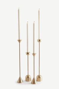 Juego de 6 Portavelas de Metal Negro Mate Hechos a Mano, Portavelas Altos para Velas Cónicas, Decoración del Hogar - Product Image 6
