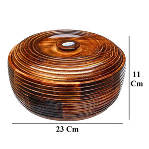 High Quality Handmade Wooden Pot Durable Natural <b>Lid</b> Economically Priced Eco-Friendly Custom Logo Direct Supplier for <b>Serving</b> - Product Image 4