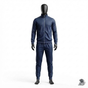 Men's Tracksuit Set Sportswear Gym Training Jogging Running Fitness Activewear Breathable Athletic Outfit Zipper Jacket Matching - Product Image 2