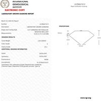 Diamant de laboratoire de 2,04 carats, taille radiant, couleur E, clarté VS2, certifié IGI