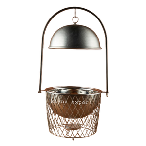 Kayna Export - Recipiente para Calentar Comida de Acero Inoxidable 201, Decorativo y Elegante, con Acabado Pulido, Capacidad de 4L, Base para Velas, Cúpula para Exhibición en Buffet - Product Image 3