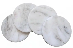 High End Eco-Friendly Luxury Marble <b>Coaster</b> Set Best Quality Top Selling Elegant Drink <b>Coasters</b> 4X4 Inches Home Kitchen <b>Table</b> - Product Image 2
