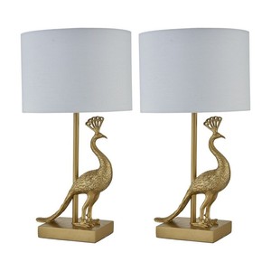 Flamingo Bird <b>Table</b> <b>Lamp</b> Gold Brass Animal <b>Base</b> Modern Eco-Friendly Decorative Artistic Lighting Sculptural Diwali Durable Home - Product Image 1