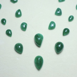 Émeraude naturelle Swat cabochon, pierre précieuse en vrac, émeraude verte de haute qualité, lot en gros - Product Image 2