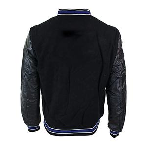 Chaqueta universitaria vintage de alta calidad para hombre, personalizada al por mayor, de cuero de primera calidad, holgada, con cuello levantado, diseño bordado en 3D, para invierno - Product Image 2