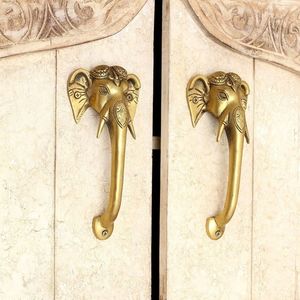 Tiradores de Gabinete al por Mayor: Lote de Tiradores Vintage de Bronce Hechos a Mano con Diseño de Elefante para Cajones y Puertas de Armario - Product Image 4