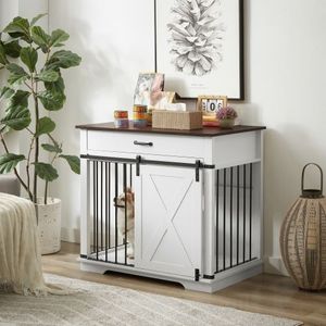 WF001-Single Pull Gabbia per Animali Domestici da Interno Bianca - Product Image 4