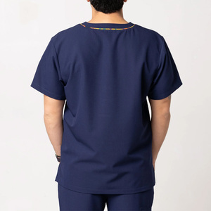 Unisex Scrub <b>Tops</b> Knitted Custom Branding Healthcare Staff Uniform Shirts OEM Pakistan Manufacturing Export Supply - Product Image 3