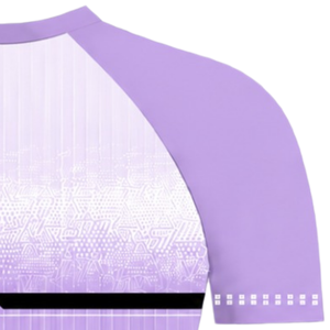 Camiseta Deportiva Lavender Raglan de Manga Corta, Cuello Redondo, Ligera, Transpirable, para Entrenamiento Atlético, Uniforme de Equipo, Rendimiento Deportivo - Product Image 4