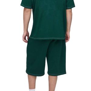 Conjunto de Dos Piezas de Verano para Hombre, Talla Grande, Transpirable, Informal, Camiseta de Manga Corta y Pantalones Cortos, Traje para Correr - Product Image 3