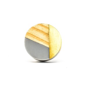 Poignée de porte nordique naturelle, poignée de cuisine ronde simple, bouton de tiroir de meuble, bouton en pierre indien fait main, bouton en métal - Product Image 1