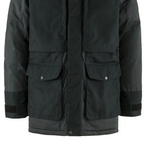 Parka d'hiver épais et chaud en polaire pour hommes, fabriqué par des professionnels, veste à capuche avec rembourrage en coton long pour adultes - Product Image 5