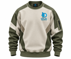 Sudadera de Cuello Redondo para Hombre OARH_INT INDUSTRY, Corte Regular, 100% Poliéster Felpa, 370g, Impresión Serigráfica, Transpirable, Casual, Otoño - Product Image 1